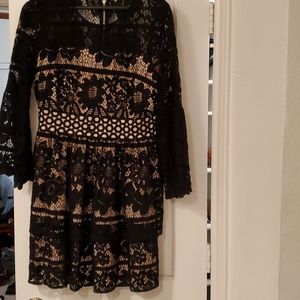 Black lace mini dress Kensie